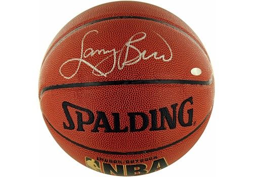 Larry Bird Signed I/O Basketball (Signed in Silver) (Steiner Sports COA)